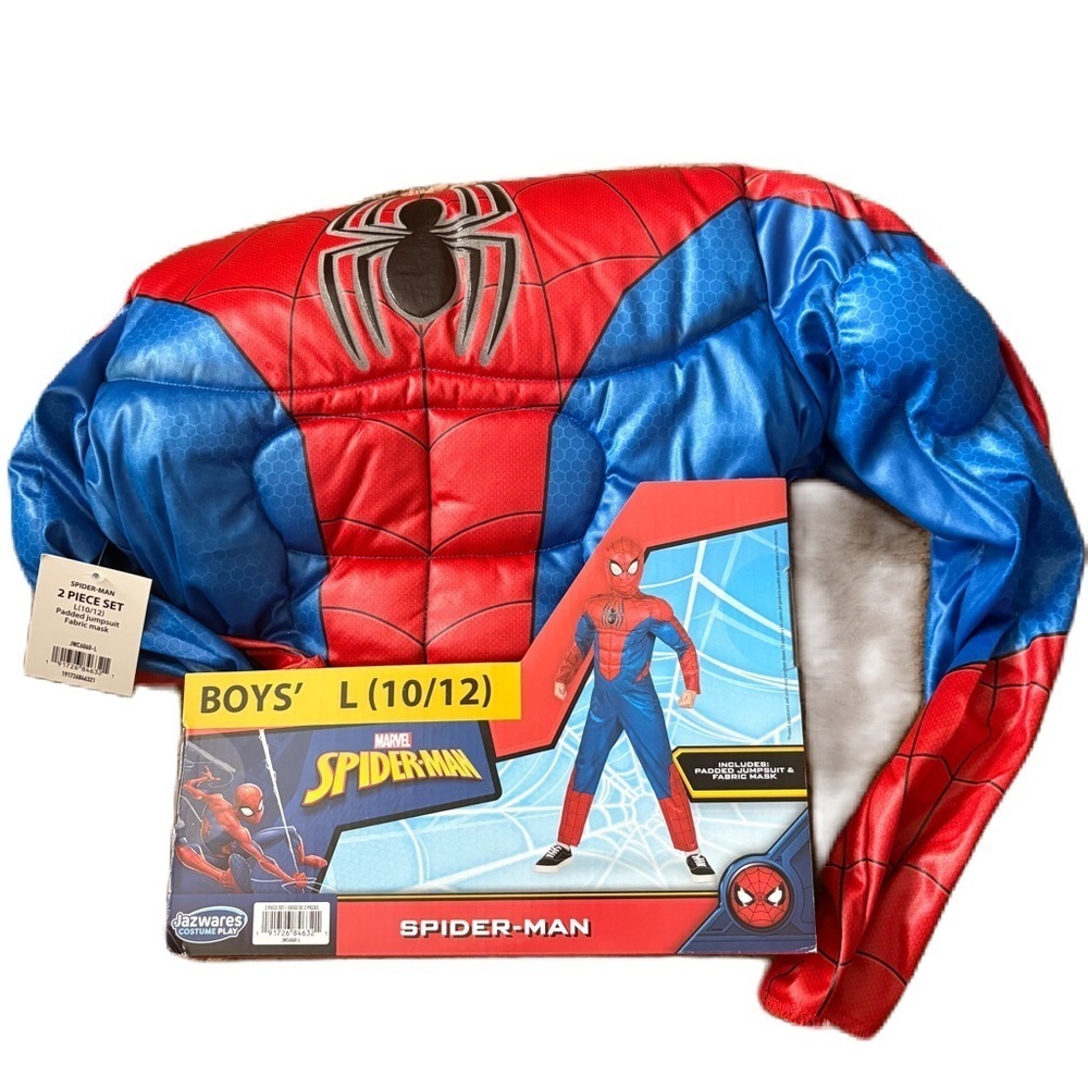 Marvel Spider-Man Kids Costume - Vibrant Red and Blue NEW Sz Large 10/12